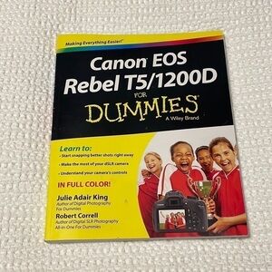 CANNON EOS Rebel T5  1200D For Dummies Guide Book